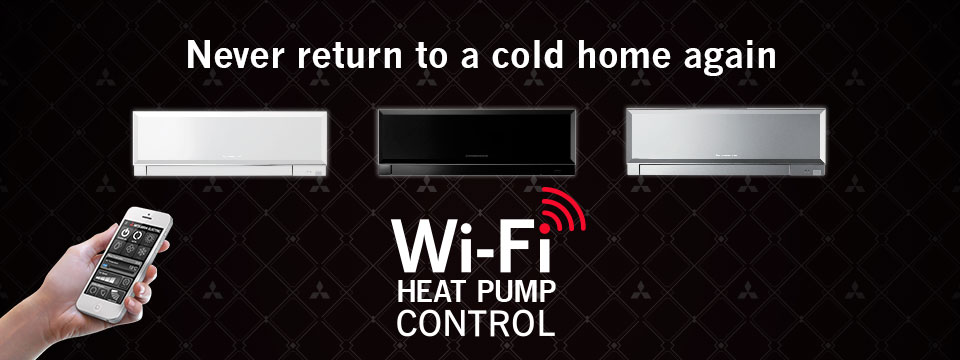 Mitsibishi Wifi Controlled Heat Pumps